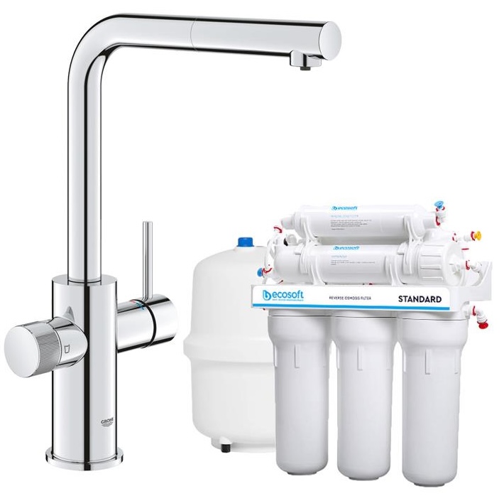 Смеситель с фильтром воды Grohe Blue Pure Minta + Ecosoft Standard MO550ECOSTD (MO55030601) в интернет-магазине, главное фото