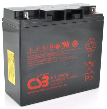 CSB HR1290W, 12V 18Ah, Q4 (HR1290WB1B)