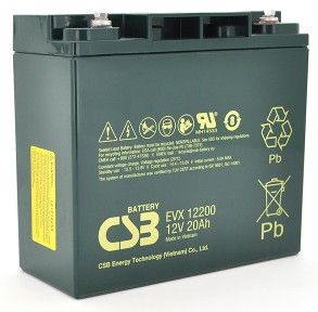 Відгуки акумулятор CSB EVX12200, 12V 20Ah, Q4/192