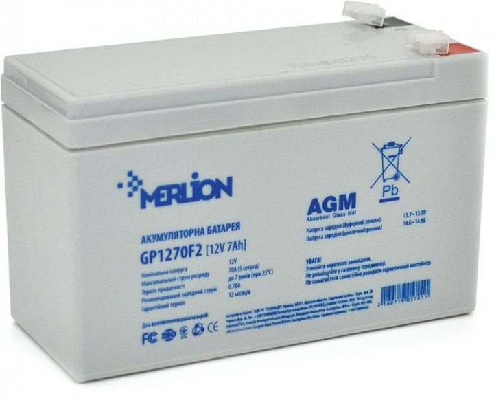 Акумулятор Merlion GP1290F2 (06010) 12V 9Ah, White Q10