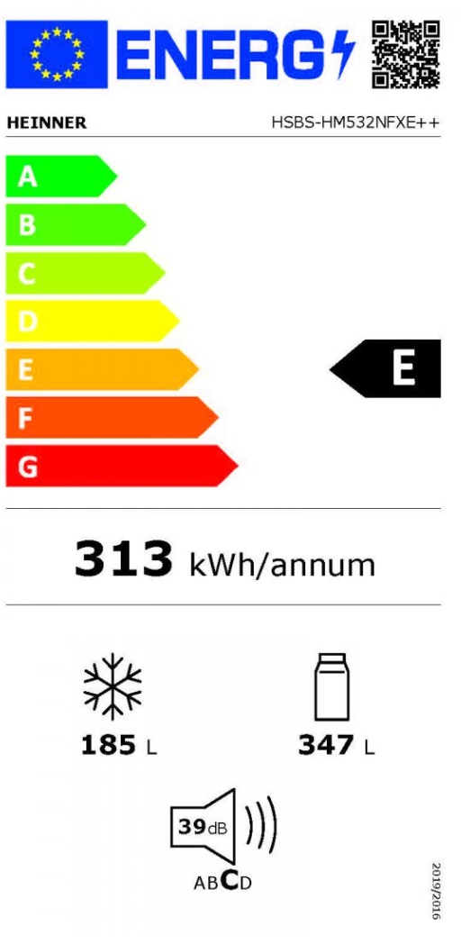 Холодильник Heinner HSBS-HM532NFXE++ інструкція - зображення 6