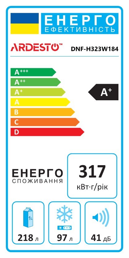 в продажу Холодильник Ardesto DNF-H323W184 - фото 3