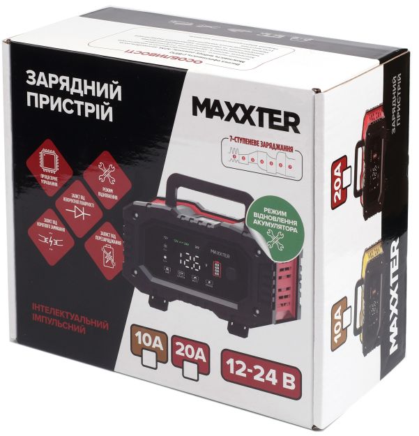 в продаже Интеллектуальное зарядное устройство Maxxter MX-CHR-1224V10P - фото 3