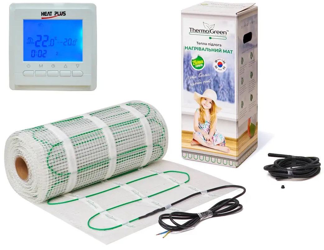 ᐉ Электрический теплый пол ThermoGreen 150Вт/м2 TGMT 9м2 ...