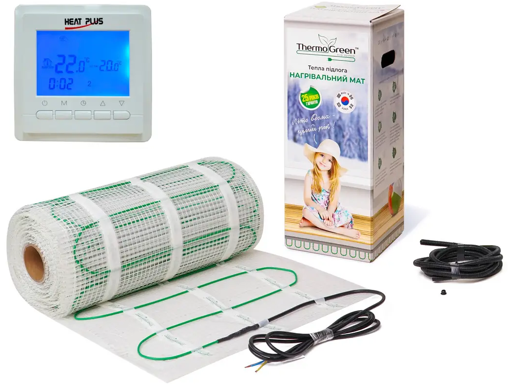 ThermoGreen 150Вт/м2 TGMT 5м2 + Терморегулятор BHT-306