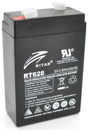 Ritar RT628 6V 2.8Ah, Q25 Black