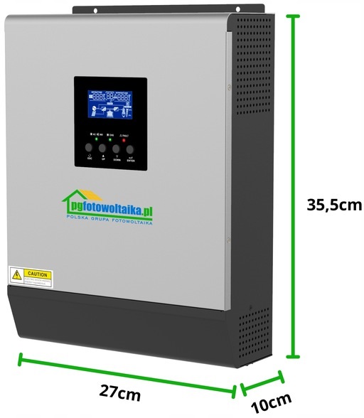 PGFotowoltaika Off-Grid PWM3KW50A PWM 3 KW + WiFi Габаритні розміри