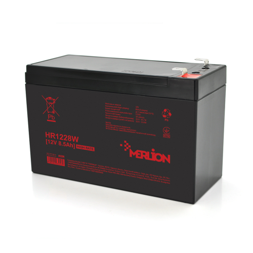 Акумулятор Merlion HR1228W, 12V 8,5Ah Black Q10/420