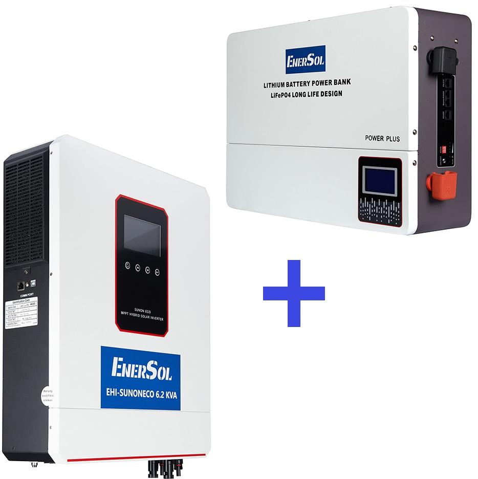 EnerSol EHI-SUNONECO6.2KW+EB-SK-51.2V100Ah