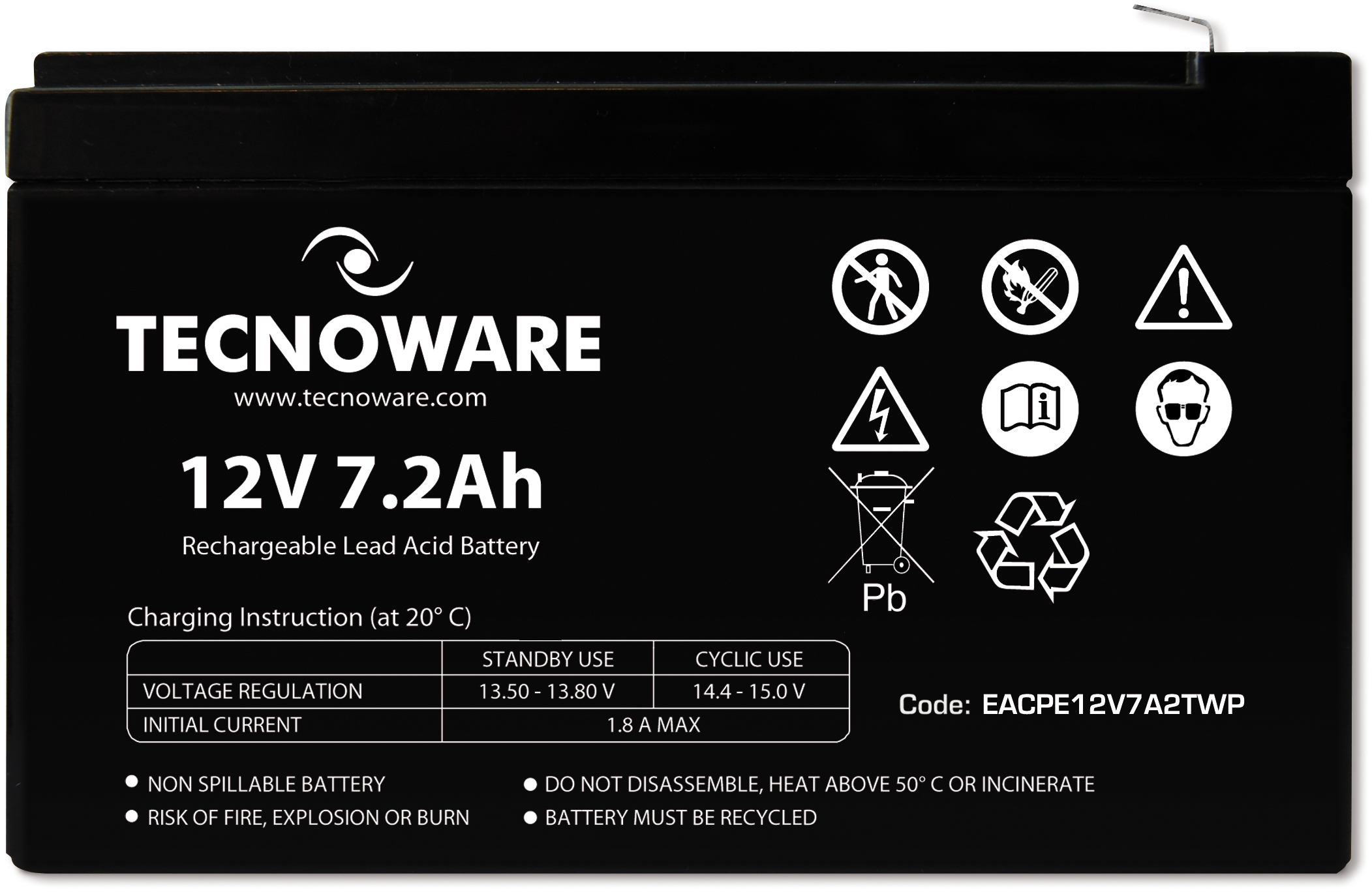 Tecnoware 12V 7.2Ah (EACPE12V7A2TWP)