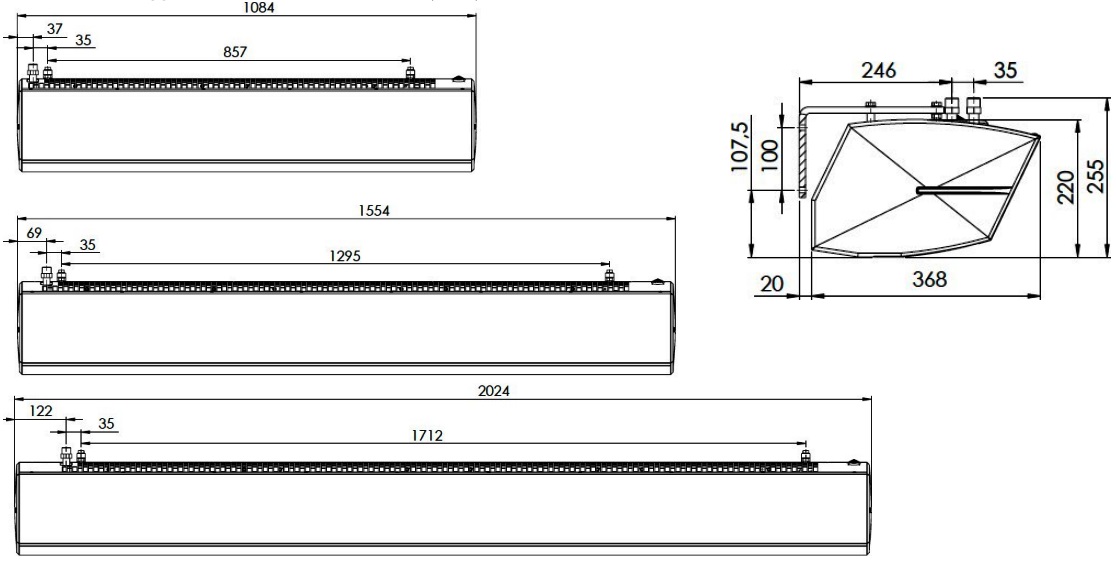 Sonniger Guard 200E Габаритные размеры