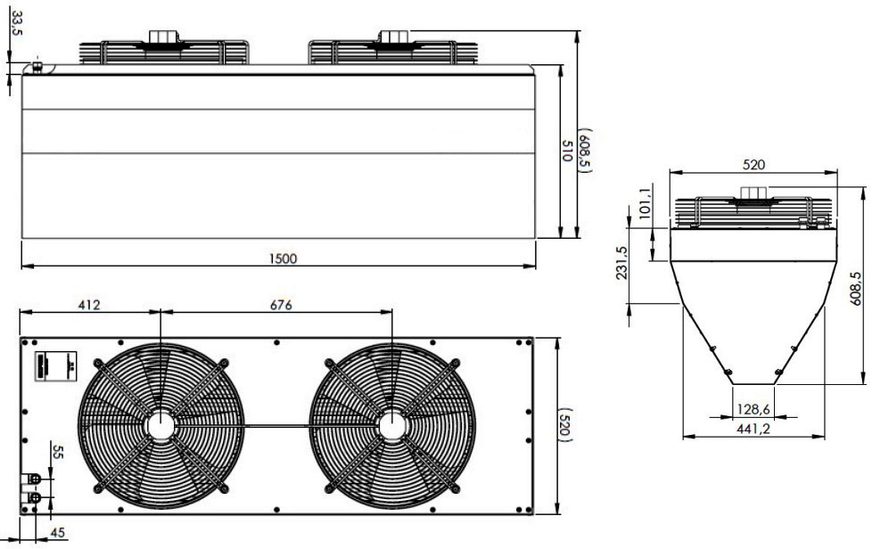 Sonniger Guard Pro 150W Габаритные размеры