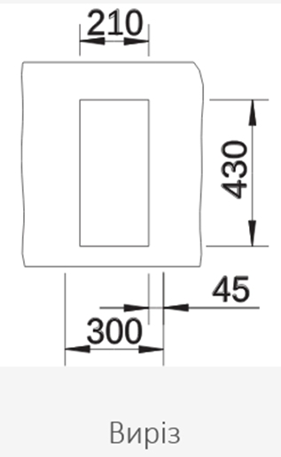 Blanco Claron 180-IF (521564) Габаритні розміри