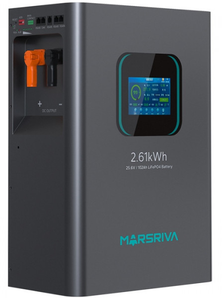 Аккумулятор Marsriva LiFePO4, 25.6V/102Ah (MR-LFP24-100-WMD) цена 36999 грн - фотография 2