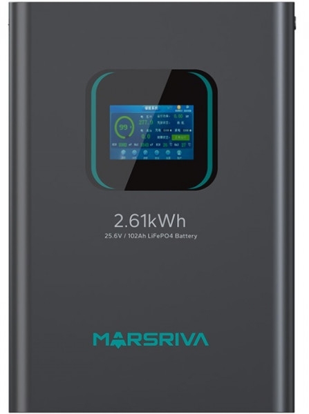 Marsriva LiFePO4, 25.6V/102Ah (MR-LFP24-100-WMD)