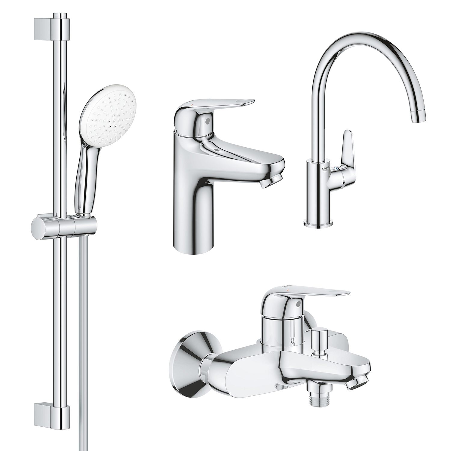 Набір змішувачів Grohe 4 в 1 Euroeco New UA123242MK