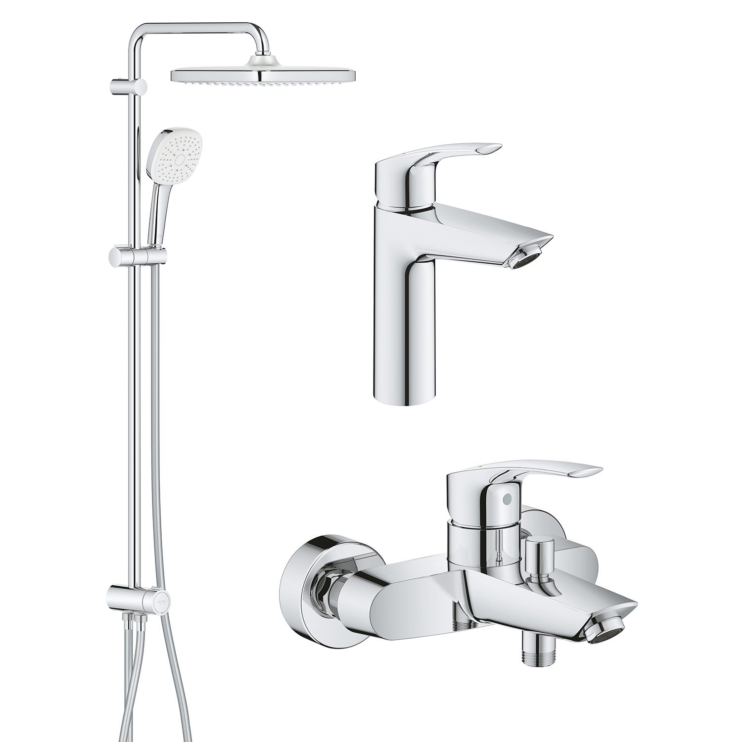 Набір змішувачів Grohe 3 в 1 Eurosmart UA123246R1