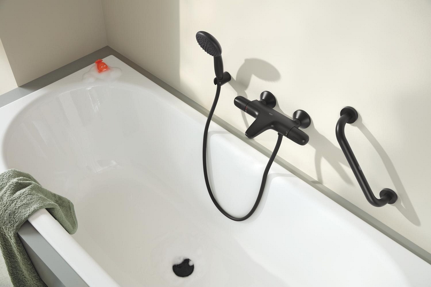 Смеситель для ванной Grohe Grohtherm 1000 Black matt 348162433 отзывы - изображения 5