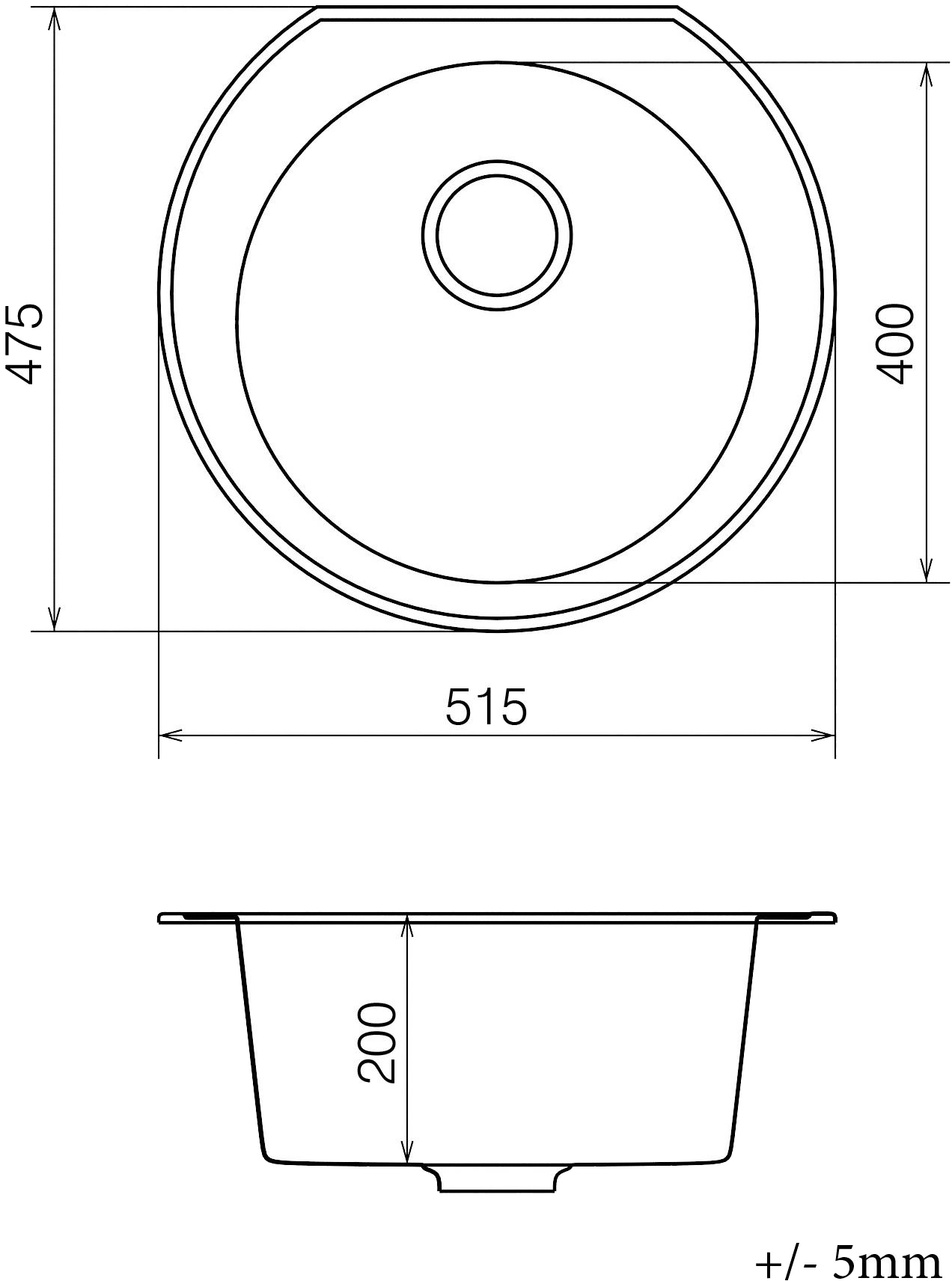 Vankor Kres KMR 01.52 Terra + сифон Габаритные размеры