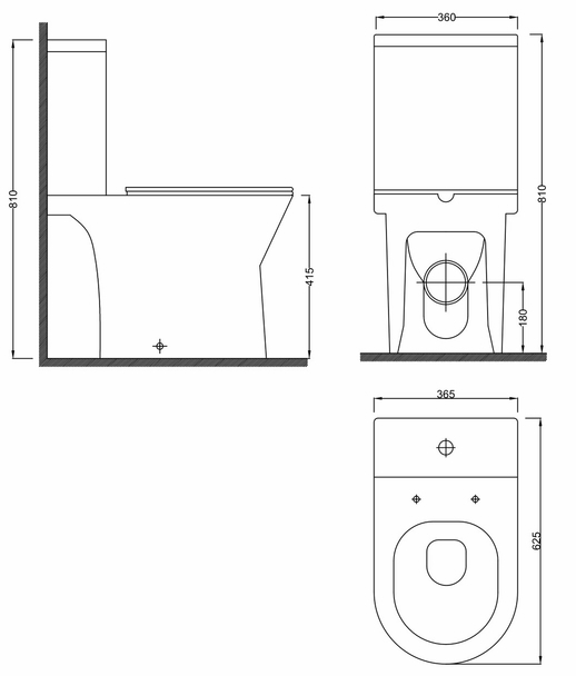 RJ FEEL Rimless RJCE06309 Габаритные размеры