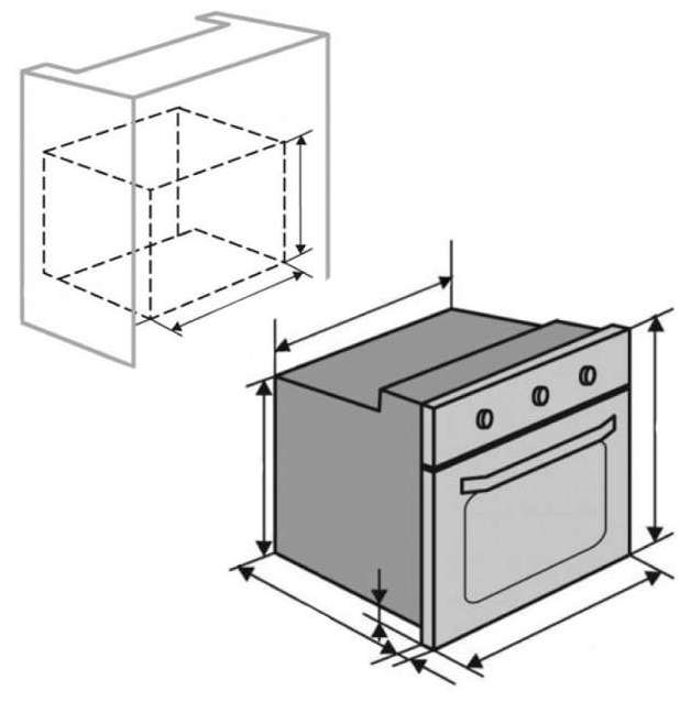 Ventolux EO70TC-6P FBG TLCSC Габаритные размеры