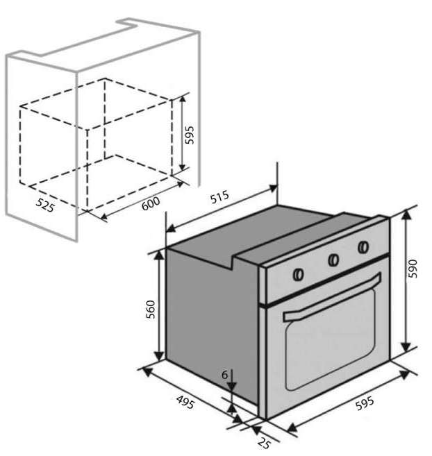 Ventolux EO60TC-6P FBG TLC Габаритні розміри