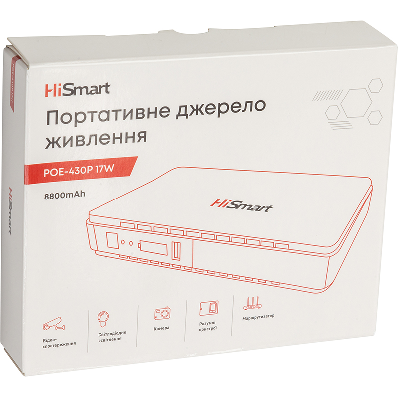 в продажу Джерело безперебійного живлення PowerPlant HiSmart POE-430P 17W - фото 3