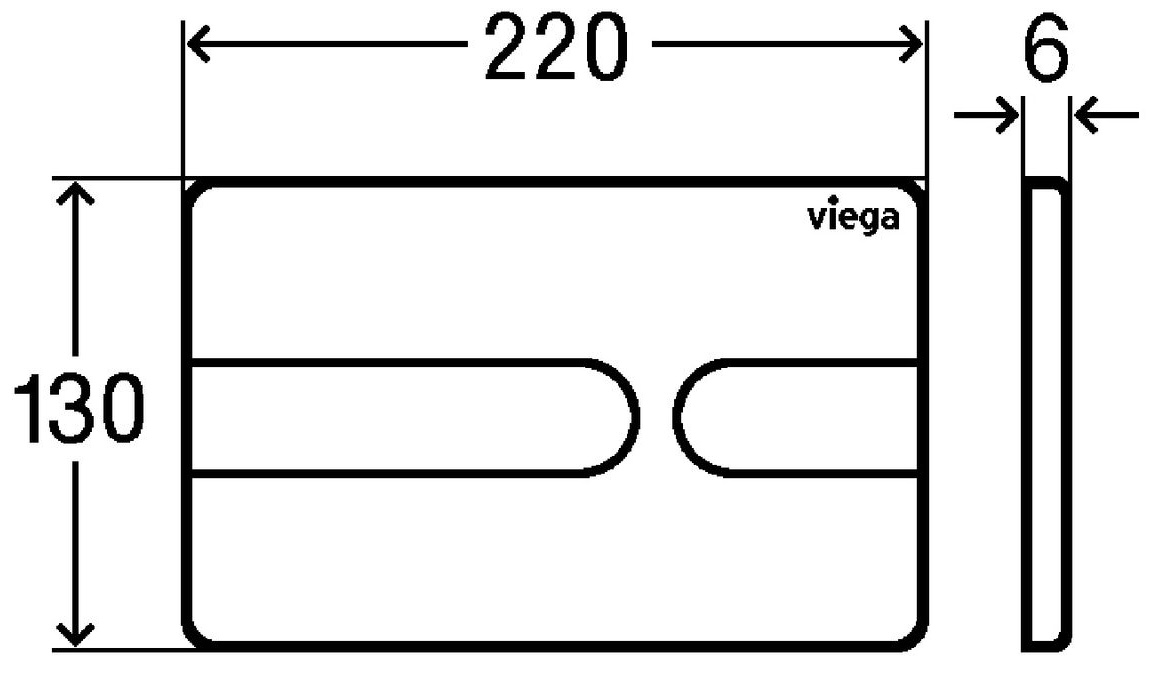 Viega Prevista Dry 771973S+773175 Габаритні розміри