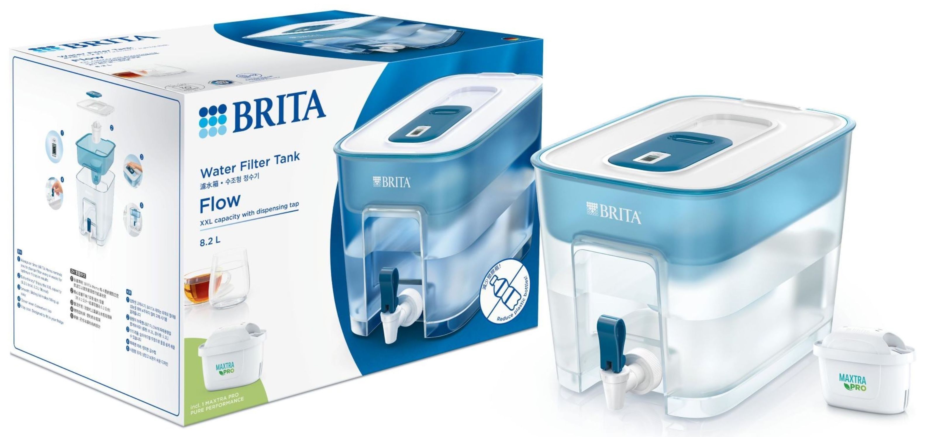 Фильтр для воды Brita Flow Memo MXPro 8.2л (1052805) Cиний характеристики - фотография 7