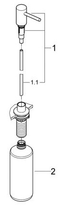 Grohe K700U 31653AP0+30270GN0+0535GN0+40997GN0 Габаритные размеры