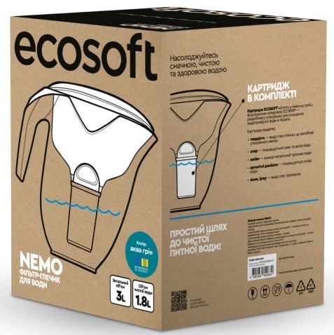 товарна одиниця Ecosoft NEMO аква грін 3 л FMVNEMODGECO - фото 15