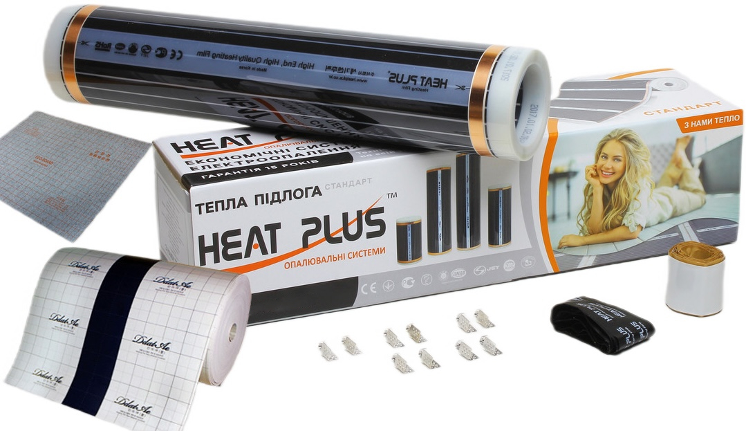 Комплект теплої підлоги Heat Plus Premium 9м2+теплоізоляційна підкладка 9м2 (E-pex, 4мм)