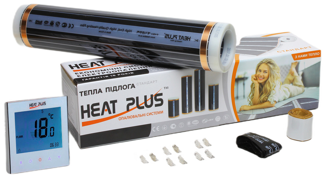 Комплект теплої підлоги Heat Plus Premium 10м2 + терморегулятор Iteo 4