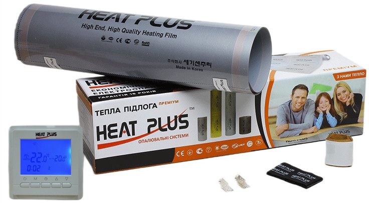 Heat Plus Premium 8м2 + терморегулятор BHT306