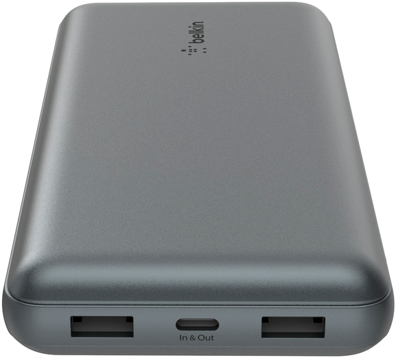 Повербанк Belkin 20000мАч, 15Вт, 2хUSB-A/USB-C (BPB012BTGY) ціна 1299 грн - фотографія 2