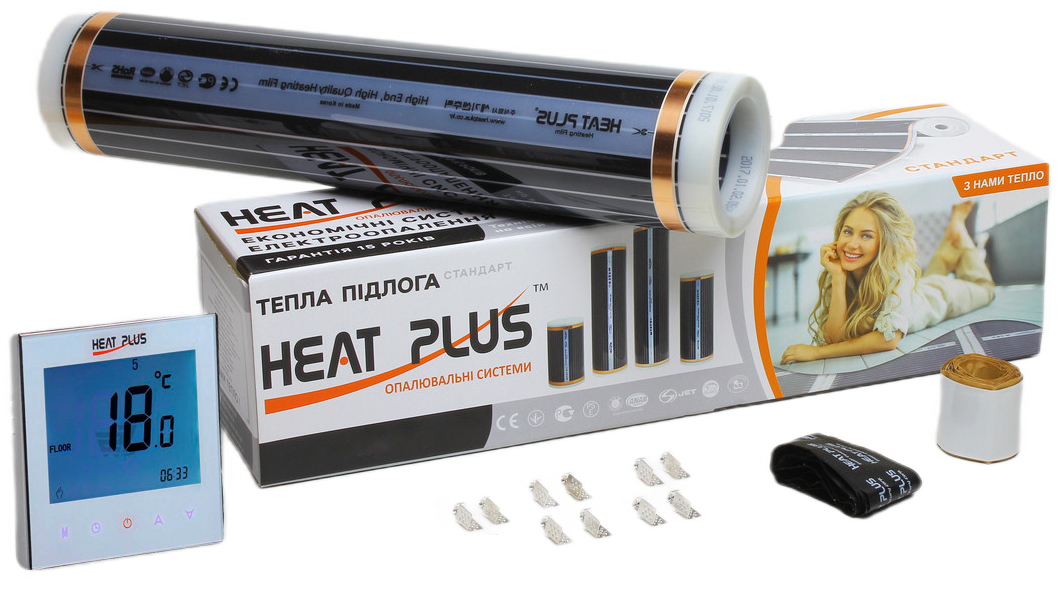 Комплект теплого пола Heat Plus Standart 10м2 + терморегулятор Iteo 4