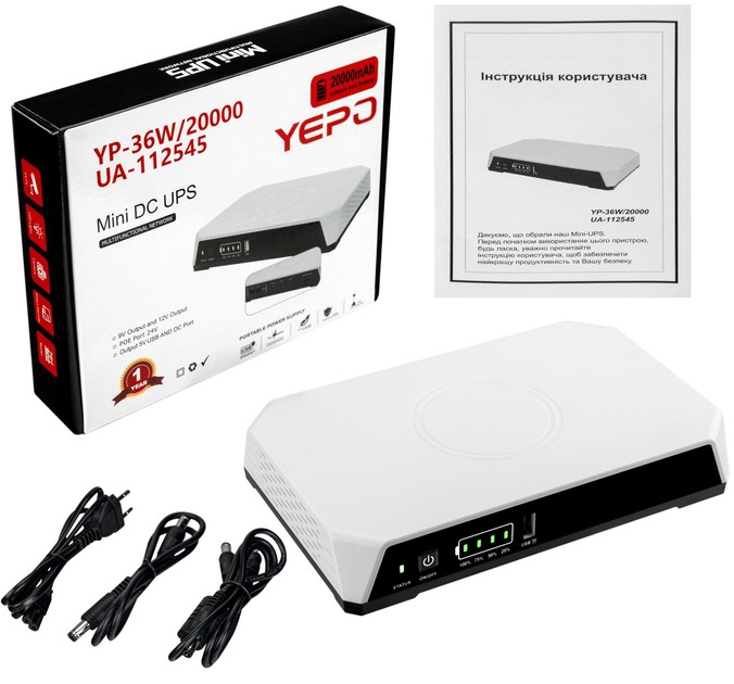 товар Yepo Mini DC-UPS YP-36W (UA-112545) - фото 13