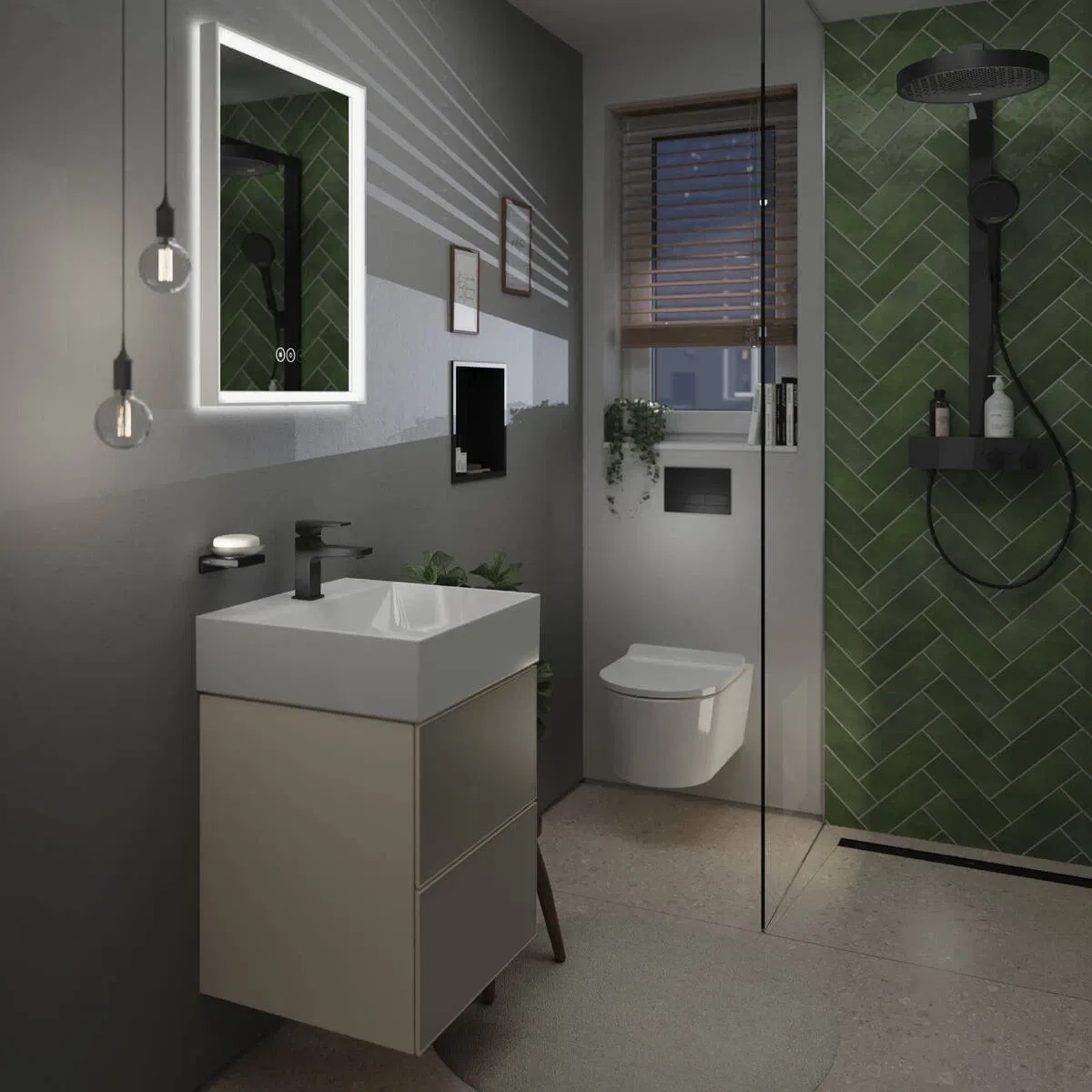 Душевая система Hansgrohe Rainfinity 360 1jet Matt Black 26853670 характеристики - фотография 7