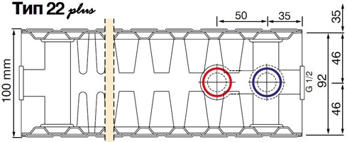 Радиатор для отопления HM Heizkoerper Galant plus UNI 22 200x2000 (2-202022) отзывы - изображения 5