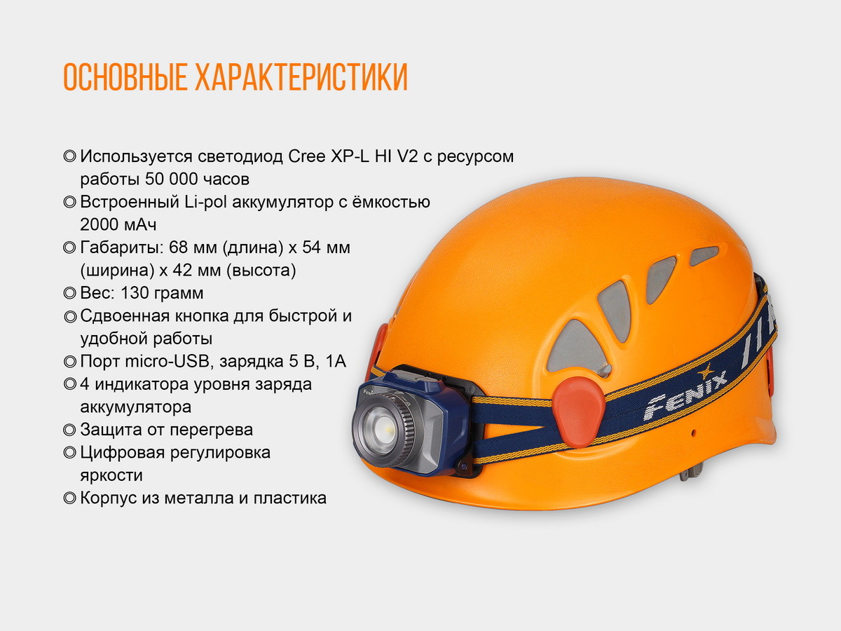 в наявності Ліхтарик Fenix HL40R Cree XP-LHIV2 LED синій в магазині - фото 22