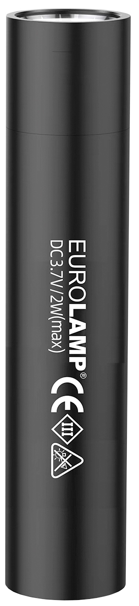 Фонарик Eurolamp Flash-2W с USB черный цена 399 грн - фотография 2