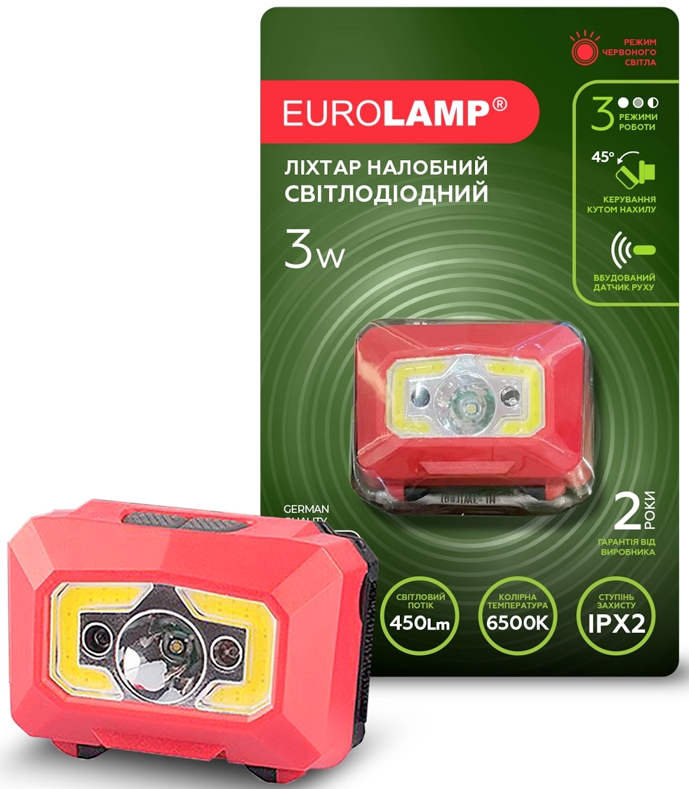 Eurolamp HL-3W красный