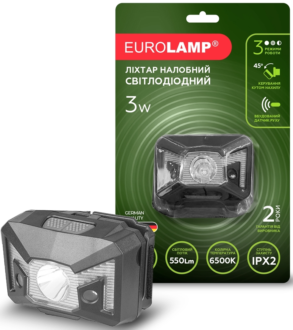 Eurolamp HL-3W(black)