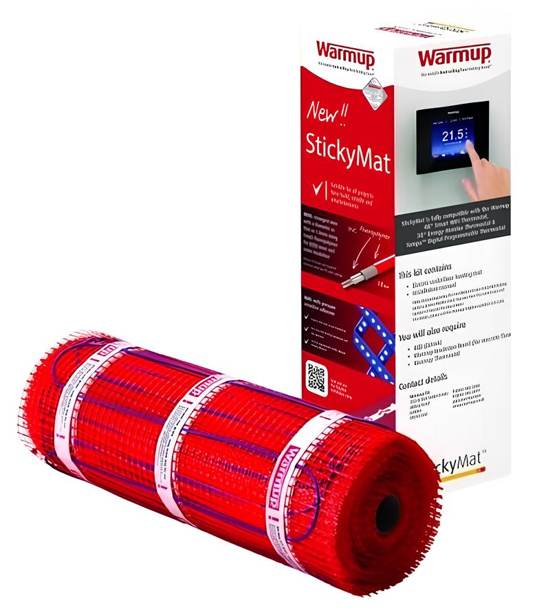 Мат нагревательный Warmup StickyMat PVC150 1m2 150W