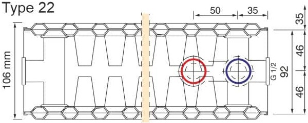 Радіатор для опалення HM Heizkoerper Classic K 22 500x700 (32-500722) відгуки - зображення 5