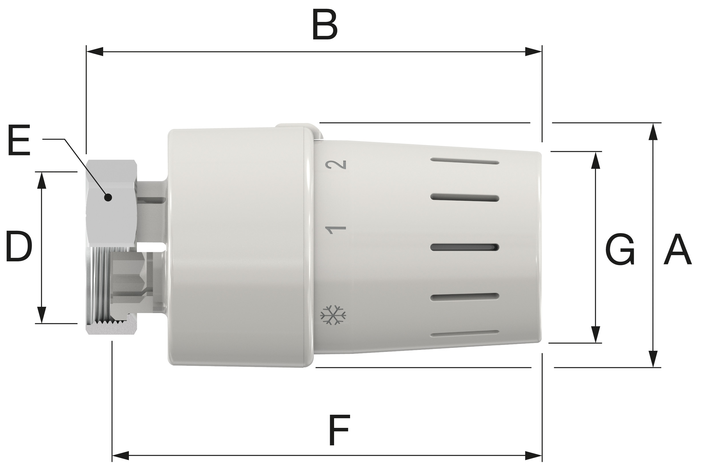 Термоголовка Meibes Simplex Standard TC-S3 M30 x 1,5 - W ціна 493 грн - фотографія 2