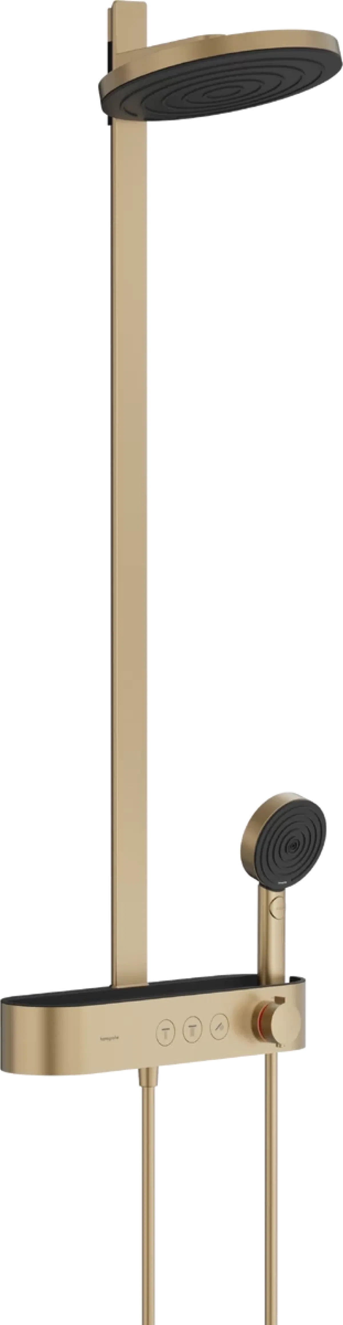 Інструкція душова система бронзова Hansgrohe Pulsify Showerpipe 260 2jet 400 EcoSmart Brushed Bronze 24241140