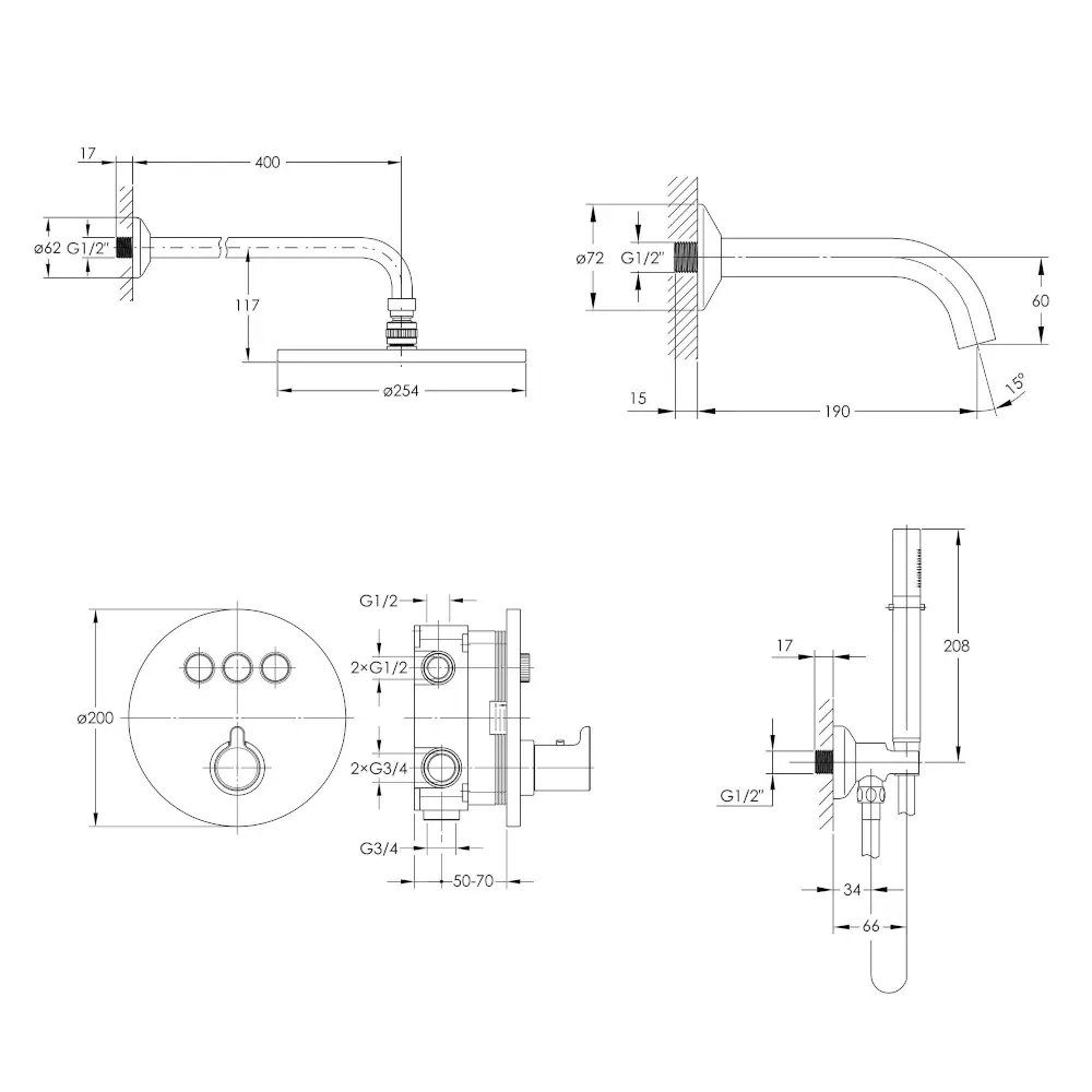 Imprese SMART Click ZMK101901225 Габаритні розміри