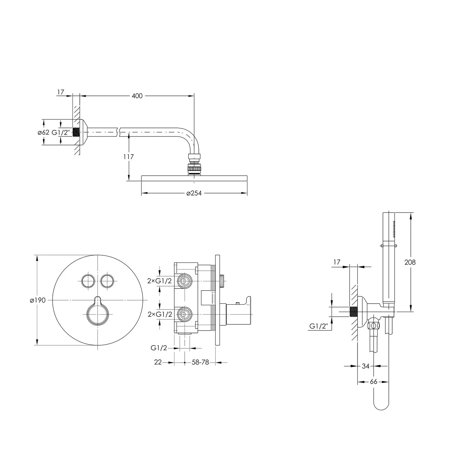 Imprese SMART Click ZMK101901213 Габаритні розміри