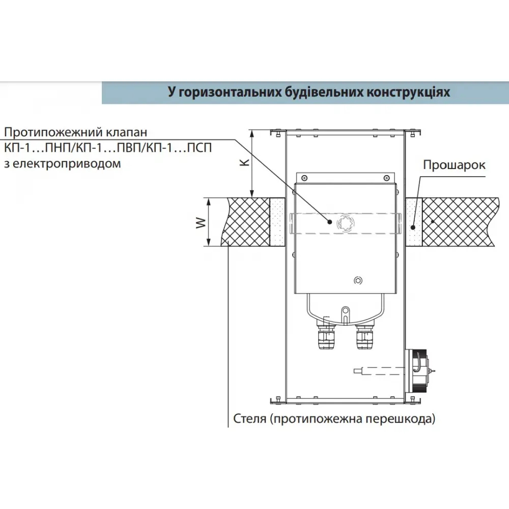 в продажу Клапан протипожежний Вентс КП-1-600х350-2-ПВП230T-СН - фото 3